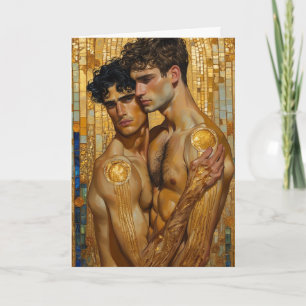 Gouden Omhelzing Mozaïek Kaart