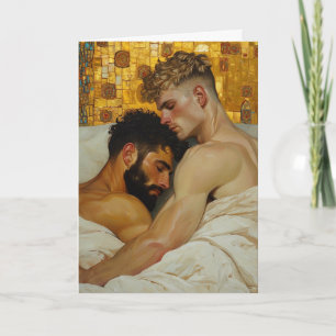 Gouden Omhelzing van Twee Mannen Kaart