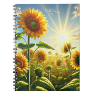 Gouden Omhelzing Zonnebloem  Notitieboek