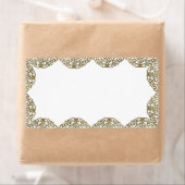 Gouden Onament Swirl Kerstlabels Etiket (Insitu)