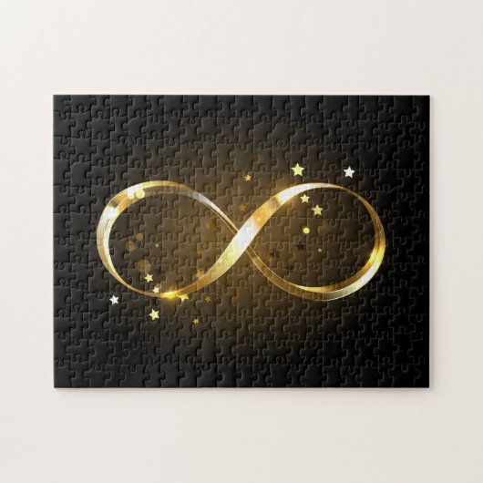 Gouden Oneindigheidssymbool Legpuzzel (Horizontaal)