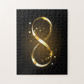 Gouden Oneindigheidssymbool Legpuzzel (Verticaal)