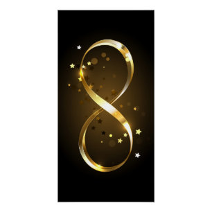 Gouden oneindigheidssymbool perfect poster