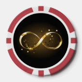 Gouden Oneindigheidssymbool Poker Chips (Voorkant)