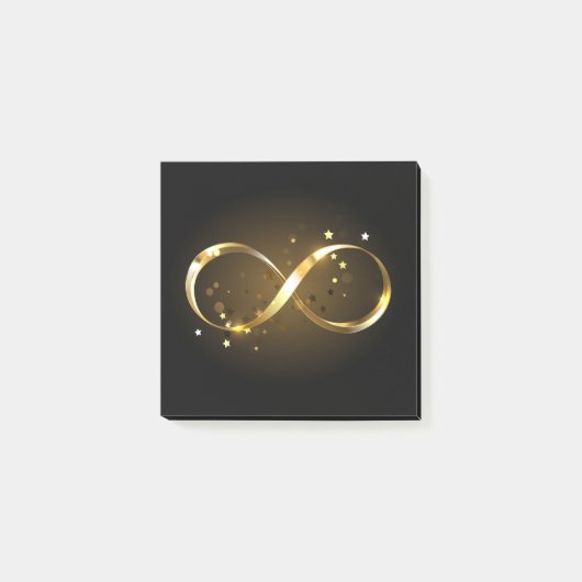 Gouden oneindigheidssymbool post-it® notes (Voorkant)