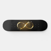Gouden Oneindigheidssymbool Skateboard (Horizontaal)