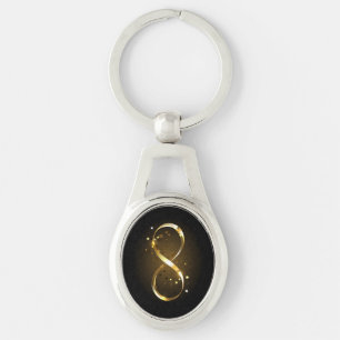 Gouden Oneindigheidssymbool Sleutelhanger
