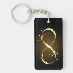 Gouden Oneindigheidssymbool Sleutelhanger