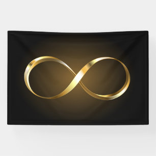 Gouden Oneindigheidssymbool Spandoek