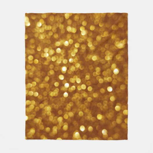 Gouden onscherpte glitter, sprankelende textuur. fleece deken (Voorkant)