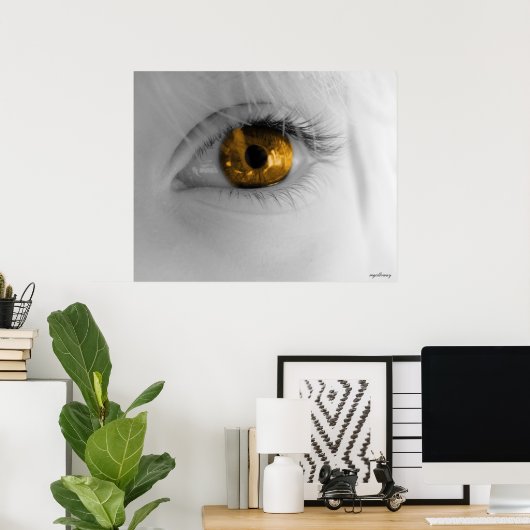 gouden oog poster (Thuiskantoor)