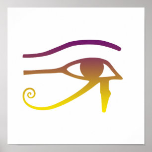 Gouden Oog van Horus Poster