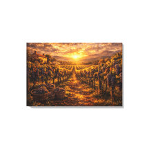 Gouden Oogst Wijngaard Druiven Wijn Muurkunst