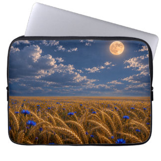 Gouden Oogstmaan Laptop Sleeve