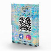 Gouden Opal Connect met US QR Code Social Media Fotoblokken (Rechts)
