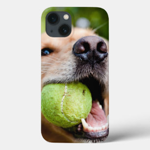 Gouden ophaalster met Tennis Ball iPhone 13 Hoesje