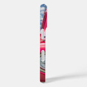 gouden opvrager in de rode retro truck Case-Mate iPhone case (Achterkant / Rechts)