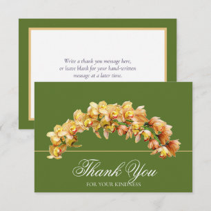Gouden Orchidee Bloemboog Botanische Chic Bedankt