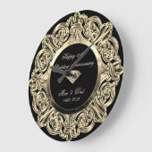 Gouden Ornament 25e Huwelijksverjaardag Grote Klok (Hoek)