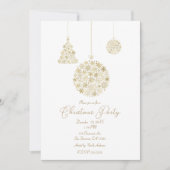 Gouden Ornamenten kerstfeest Kaart (Voorkant)