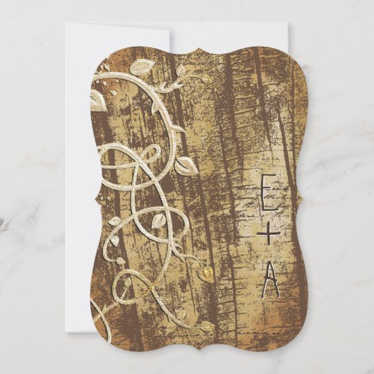 gouden oude schuur van hout - weduwschap kaart (Achterkant)