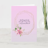 Gouden ovale lijst Moederdag Kaart (Voorkant)