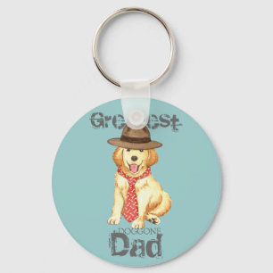 Gouden pa sleutelhanger