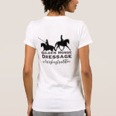 Gouden Paard Dressuur & Werken Equitation T-shirt (Achterkant)