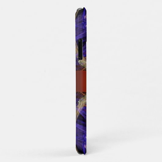 Gouden Paarse fractale zandloper Case-Mate iPhone Case (Achterkant/rechts)