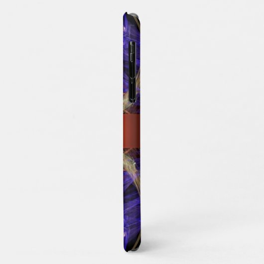 Gouden Paarse fractale zandloper Case-Mate iPhone Case (Achterkant/links)