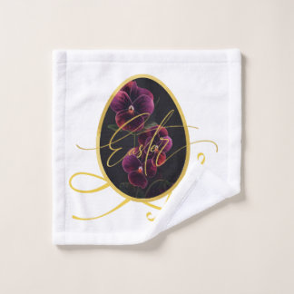 Gouden Paasei en Elegante Iris Washandje