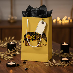gouden paisley olifant klein cadeauzakje