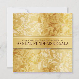 Gouden Paisley Wervel Event Kaart