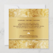 Gouden paisleywervel-evenement kaart (Achterkant)