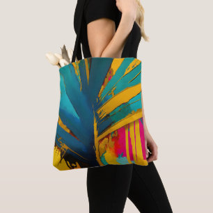 Gouden Palm - Abstract Tropical Energy Draagtas