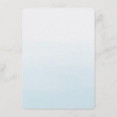 Gouden Palm Bomen Ombre Bruiloft Menu (Achterkant)