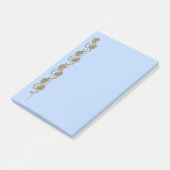 "gouden" palmbiljetten post-it® notes (Schuin)