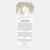 Gouden palmboom niet storen welkom bruiloft (Achterkant)