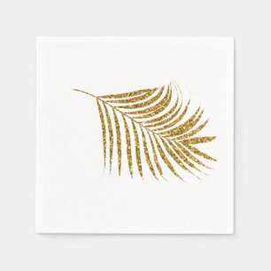 Gouden Palmen Baby Shower Bruiloften Tropische Gli Servet