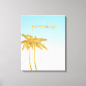 Gouden Paradijs Palmbomen Canvas Afdruk (Voorkant)