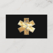 Gouden Paramedische EMT EMS Visitekaartje (Achterkant)