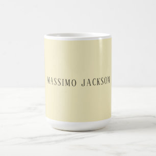 Gouden parel gepersonaliseerd minimalistisch eigen koffiemok