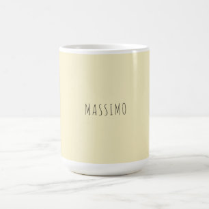 Gouden parel gepersonaliseerde minimalistische eig koffiemok