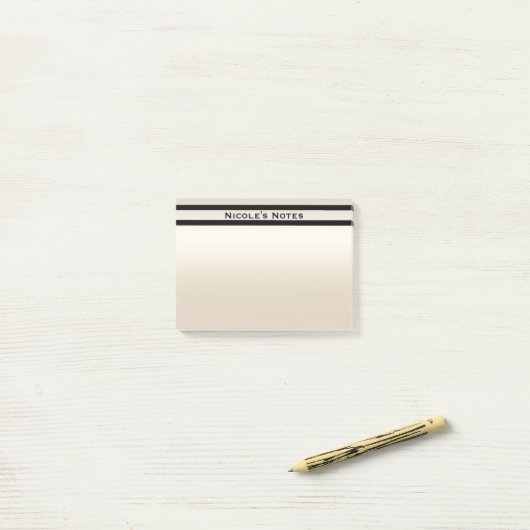 Gouden Parel Shimmer Glam Chic Modern gepersonalis Post-it® Notes (Op bureau)