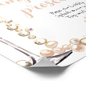 Gouden Parels en Prosecco Pimp Uw Prosecco Mimosa Poster (Hoek)