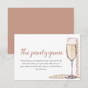 Gouden Parels en Prosecco Vrijgezellenfeest Panty Kaart