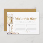 Gouden Parels en Prosecco Waar Waren Ze Spel Informatiekaartje (Voorkant / Achterkant)