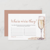 Gouden Parels en Prosecco Waar Waren Ze Spel Informatiekaartje (Voorkant / Achterkant)