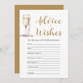 Gouden Parels & Prosecco Advies en Wensen Spelkaar Kaart (Voorkant / Achterkant)