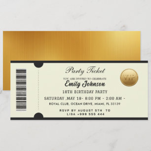 Gouden Partij Ticket Uitnodiging 2026